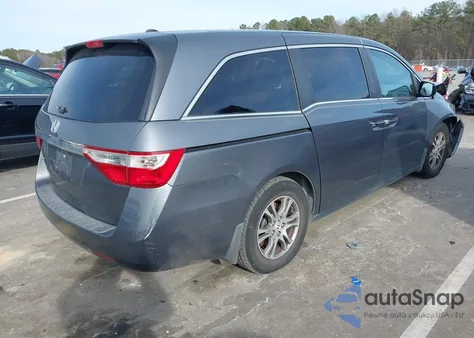 2012 Honda Odyssey Ex-L from USA, damaged, VIN 5FNRL5H66CB007318